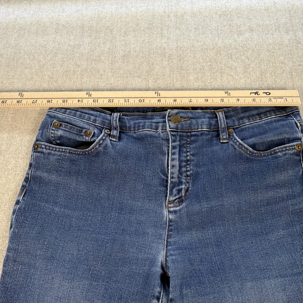 Lauren Ralph Lauren Jeans Womens 10 Blue Straight Leg Logo Preppy Medium Wash - Picture 4 of 16